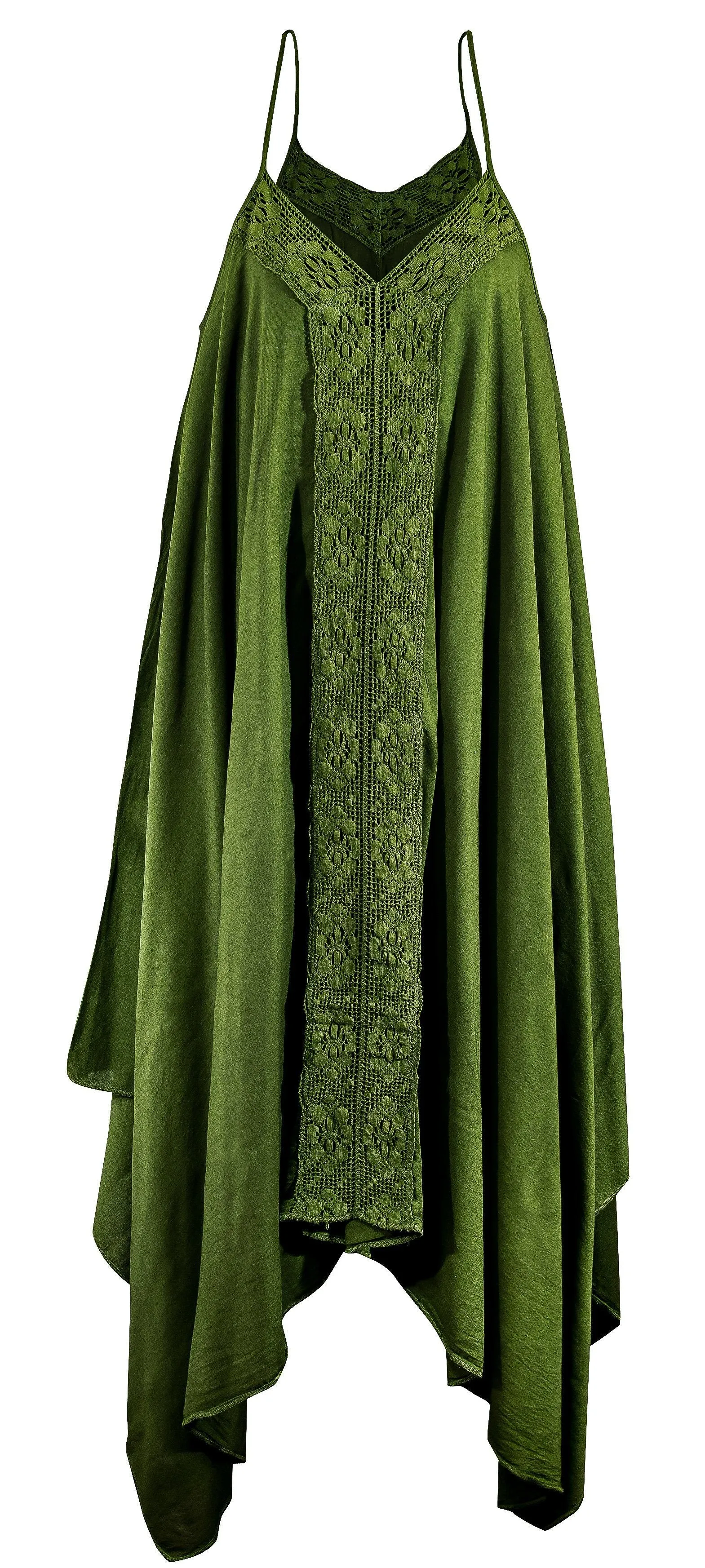 100% COTTON Lace front BOHO SWING MAXI DRESS many colours NATURAL MATERIALS