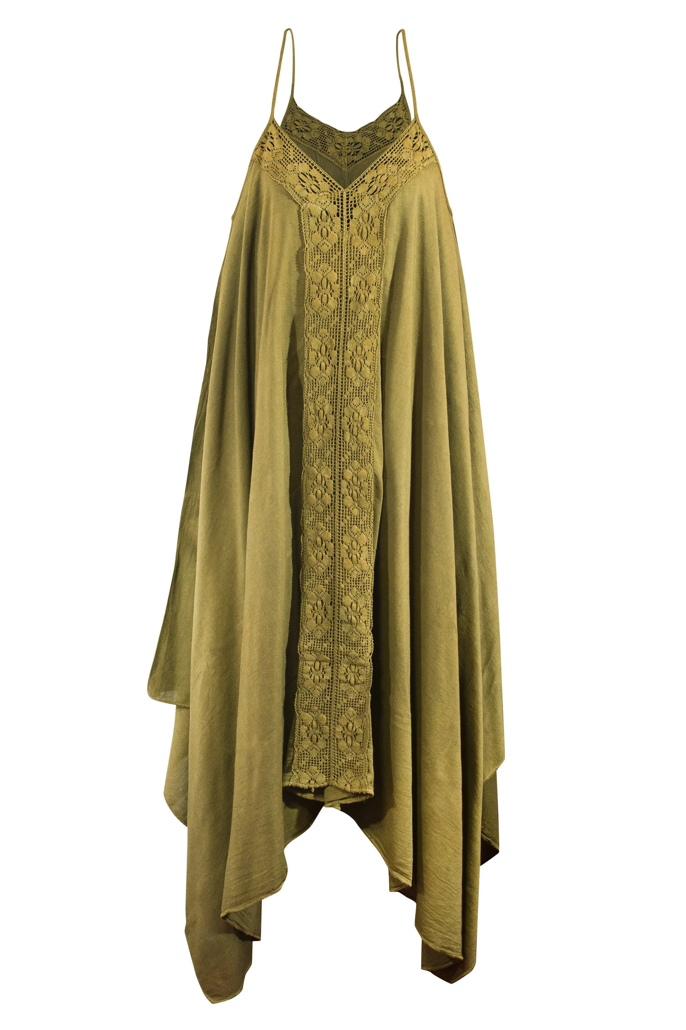 100% COTTON Lace front BOHO SWING MAXI DRESS many colours NATURAL MATERIALS