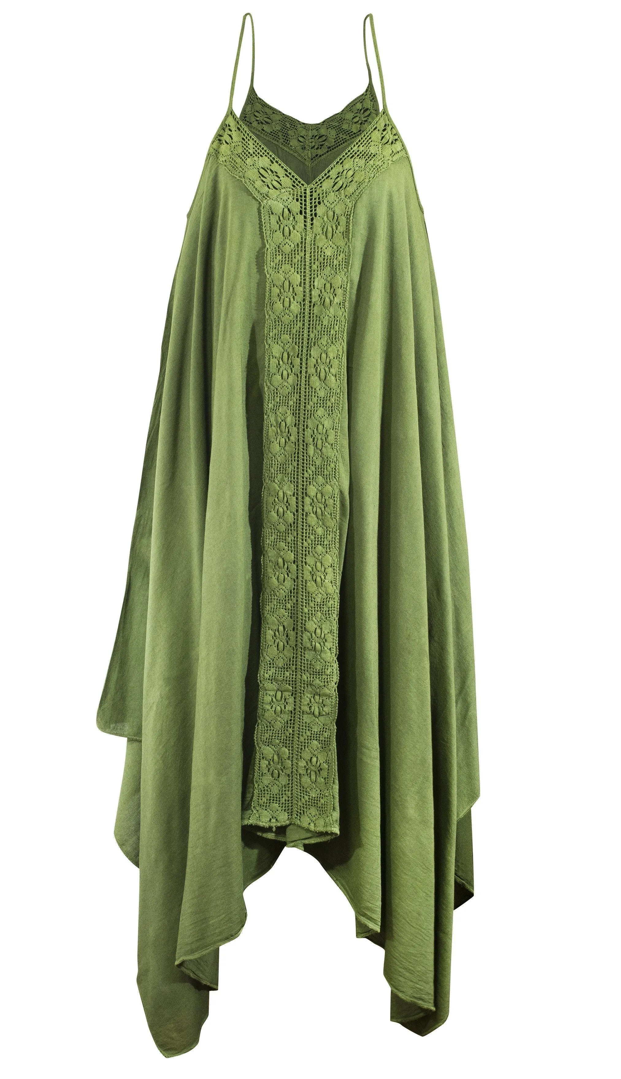 100% COTTON Lace front BOHO SWING MAXI DRESS many colours NATURAL MATERIALS