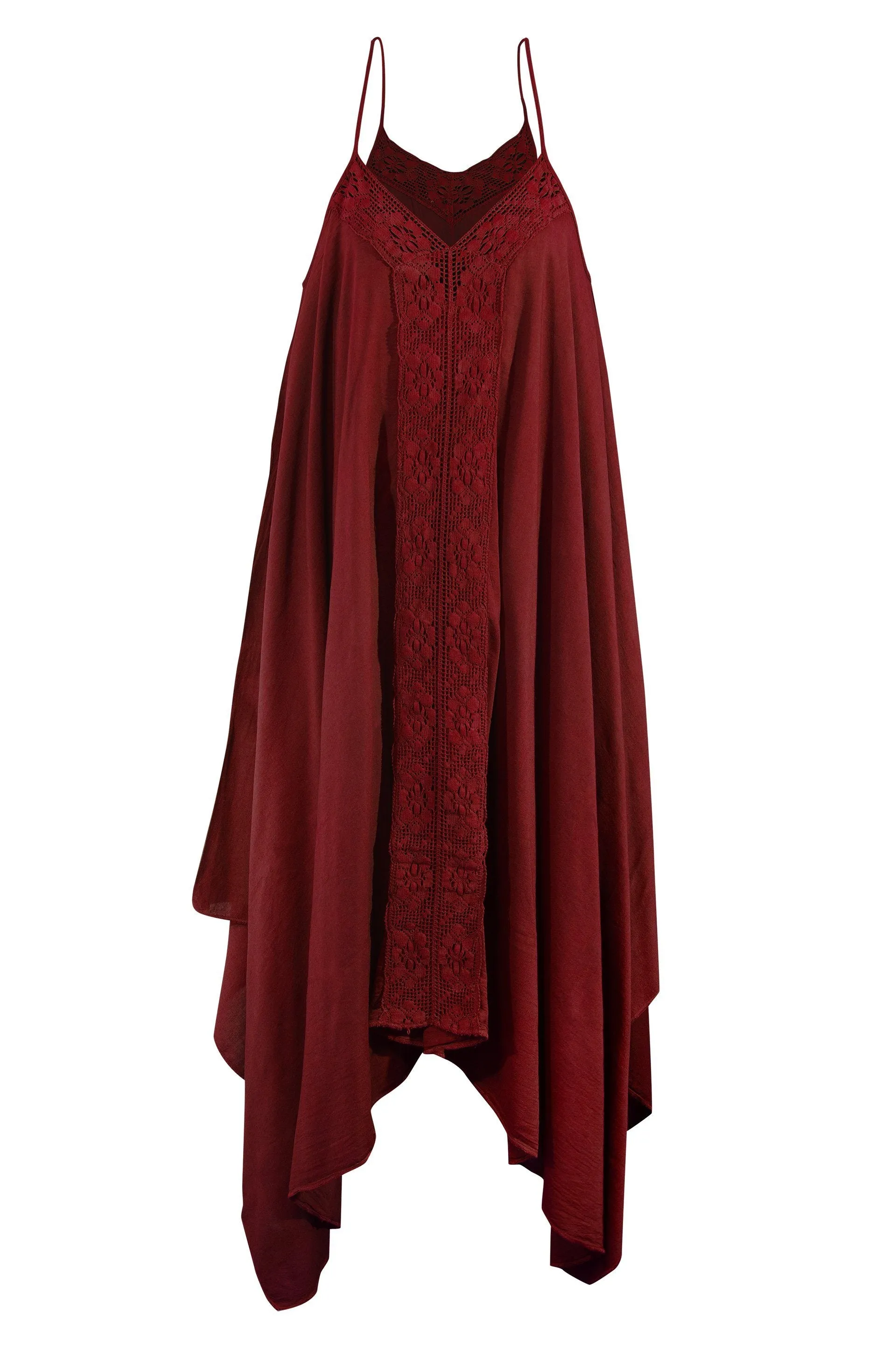 100% COTTON Lace front BOHO SWING MAXI DRESS many colours NATURAL MATERIALS