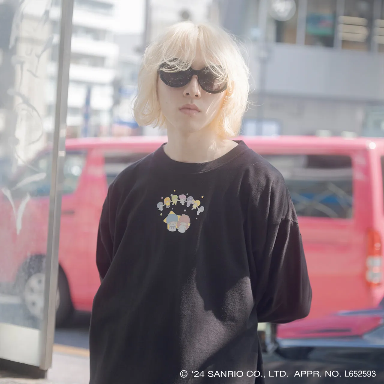 【受注予約】4XL Long T / Black / Little Twin Stars x MIKIOSAKABE / MSLTT02