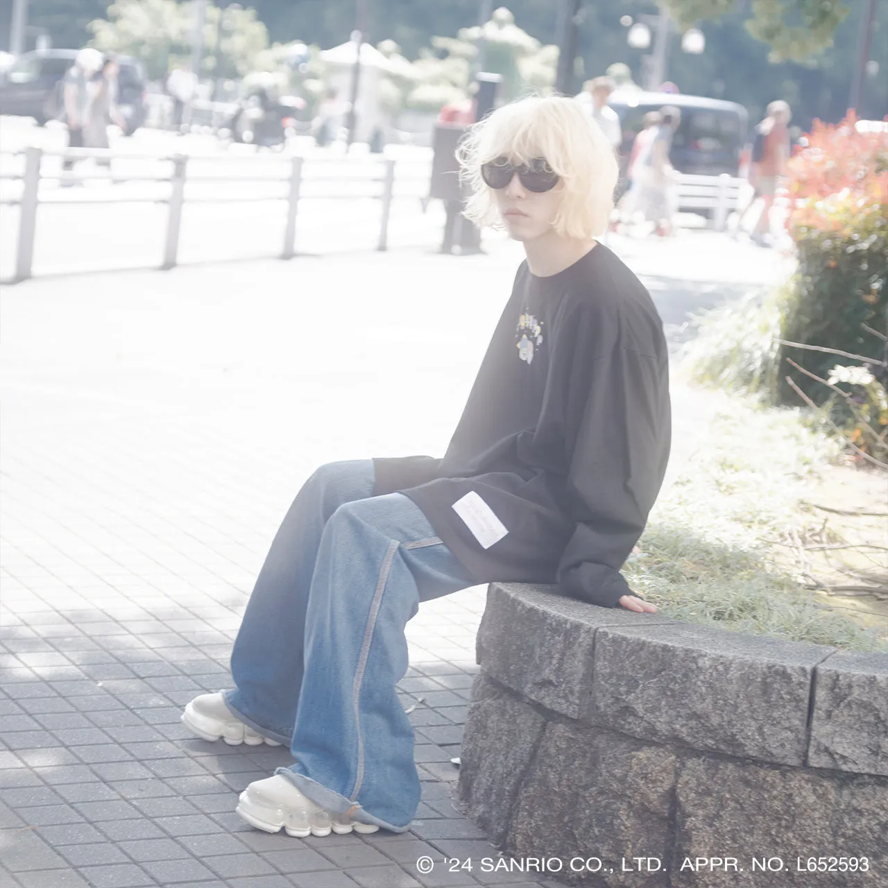 【受注予約】4XL Long T / Black / Little Twin Stars x MIKIOSAKABE / MSLTT02