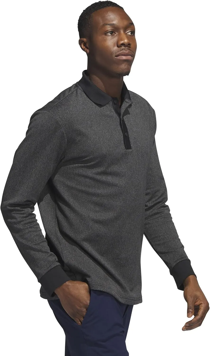 adidas Men's Essentials Long Sleeve Golf Polo Shirt