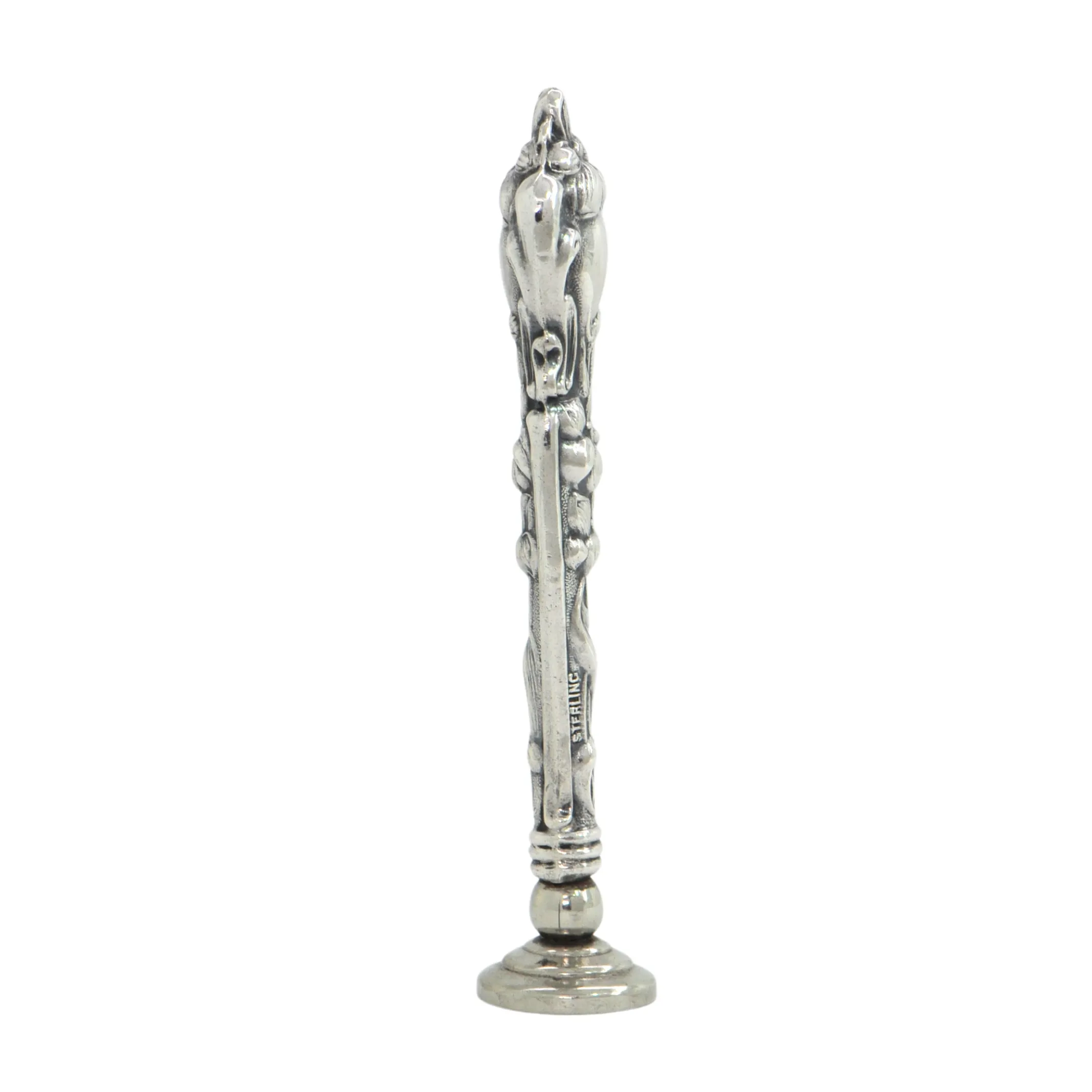 Antique Art Nouveau Sterling Wax Seal (Late 19th C.)