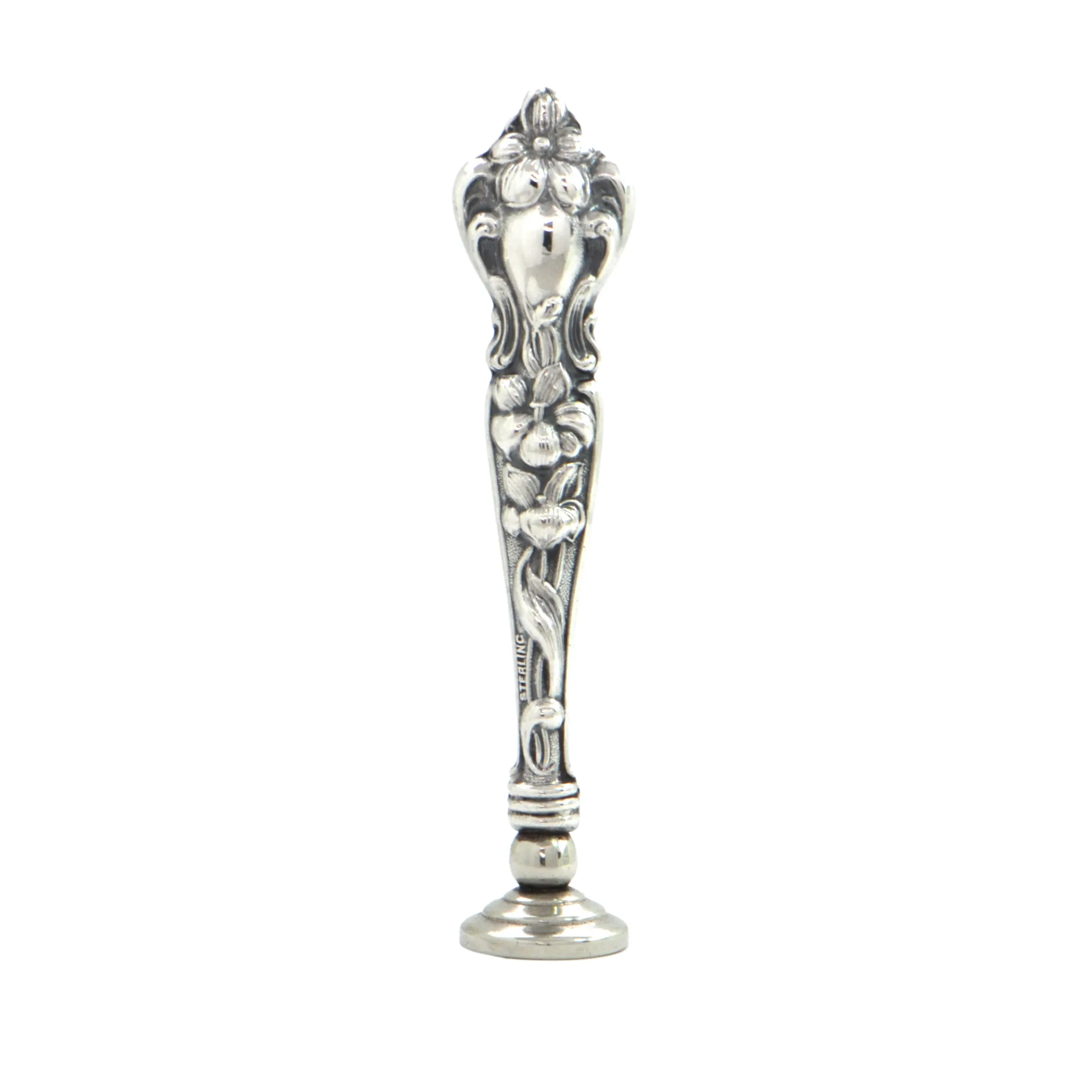 Antique Art Nouveau Sterling Wax Seal (Late 19th C.)