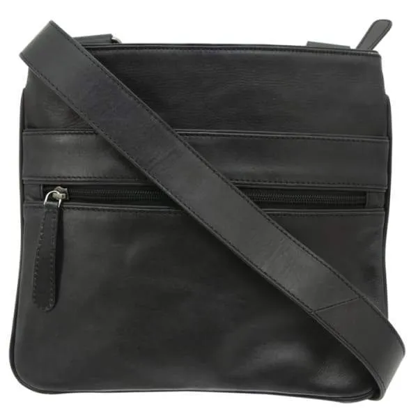 Ares Slim Leather Crossbody Handbag