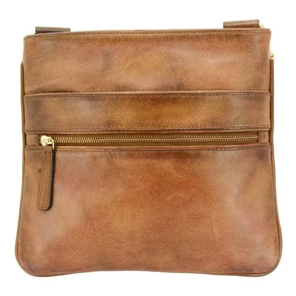 Ares Slim Leather Crossbody Handbag