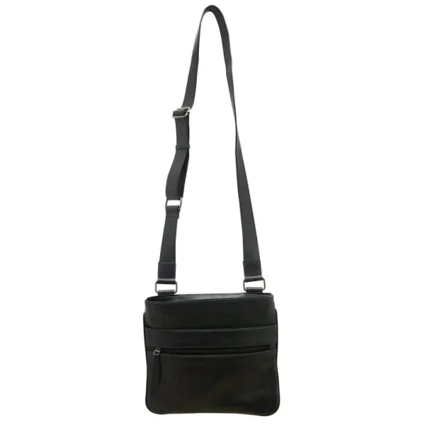 Ares Slim Leather Crossbody Handbag