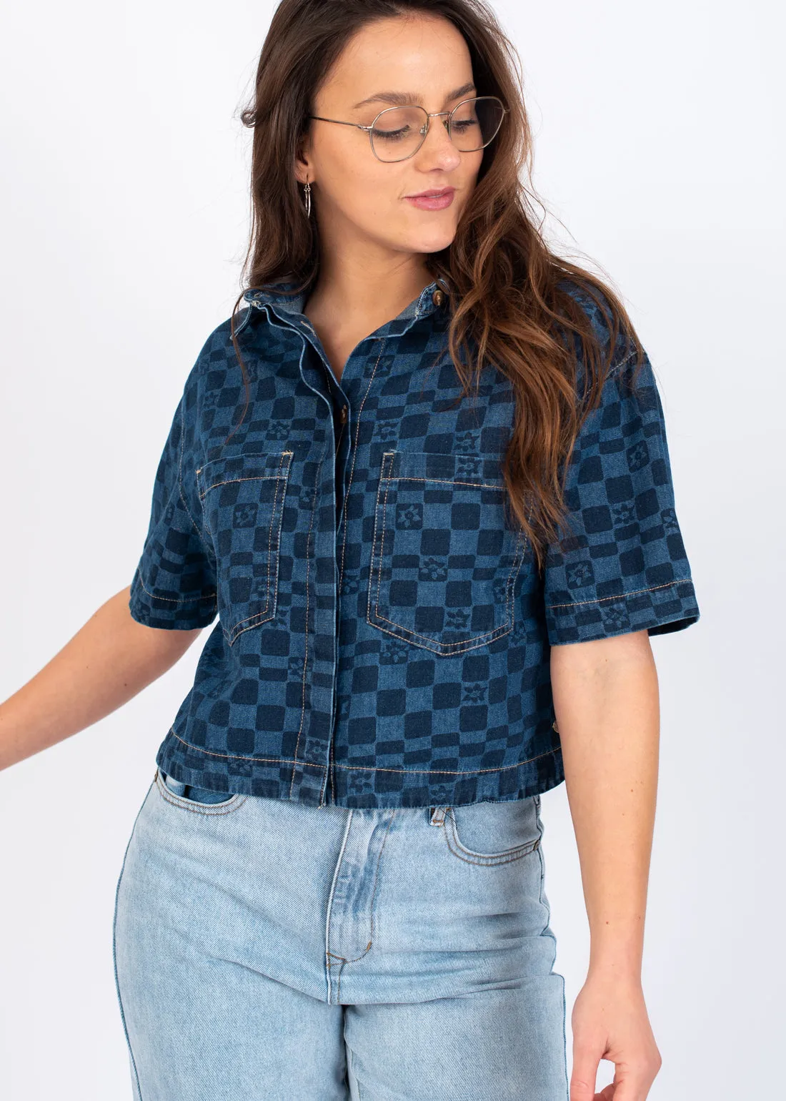 Blue Wave Club Denim Shirt