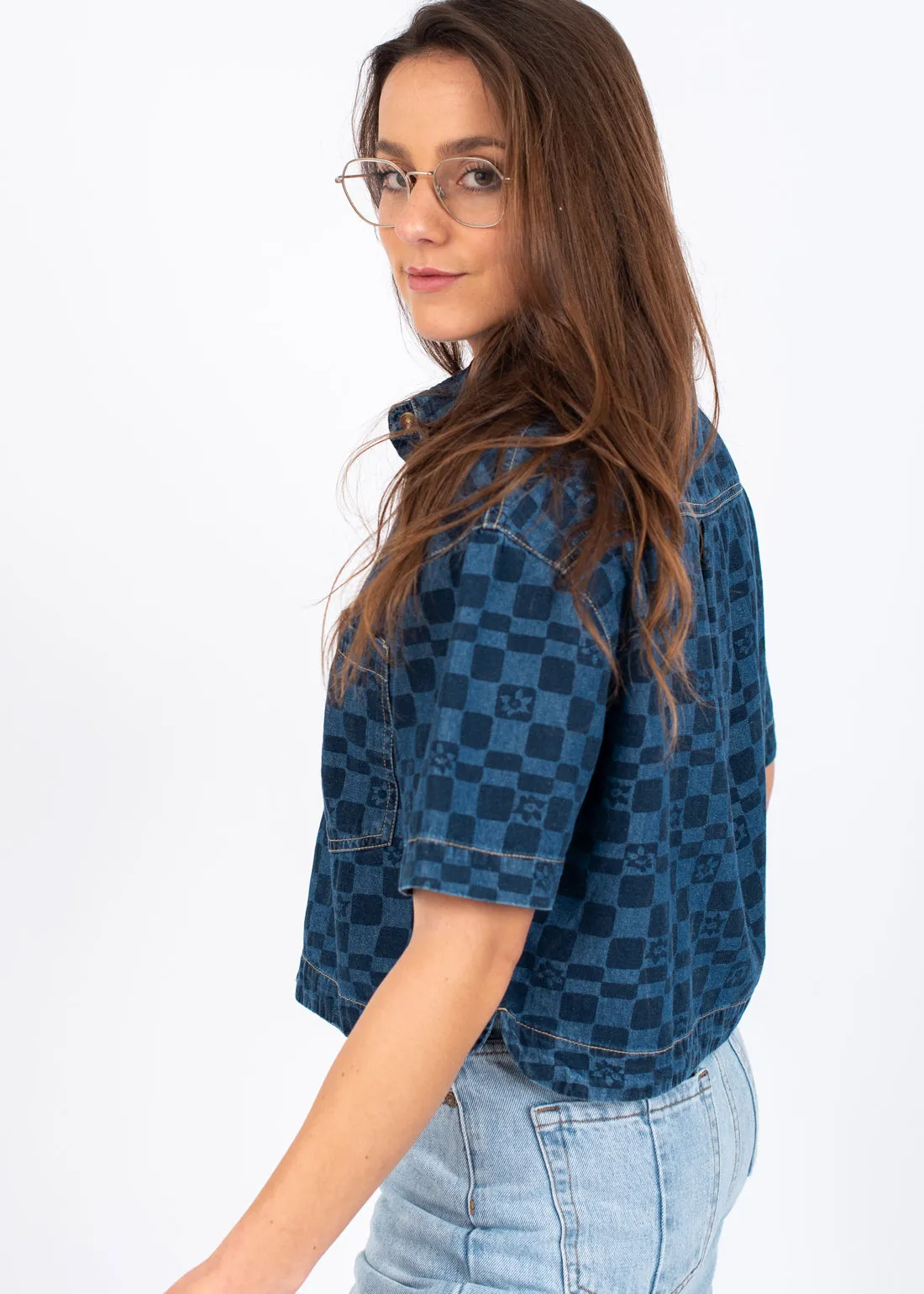 Blue Wave Club Denim Shirt