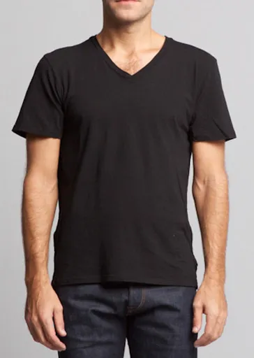 Brooklyn Denim Co. Organic Cotton V-Neck Tee - Barbera