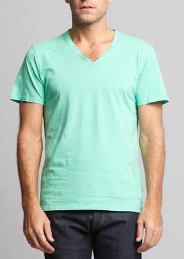 Brooklyn Denim Co. Organic Cotton V-Neck Tee - Barbera