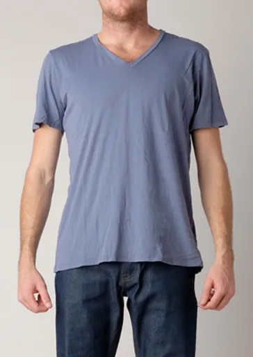 Brooklyn Denim Co. Organic Cotton V-Neck Tee - Barbera