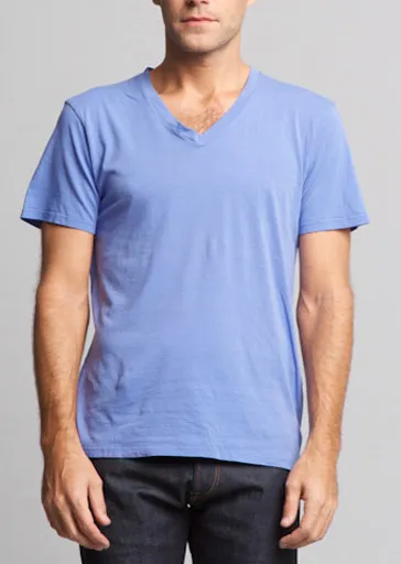 Brooklyn Denim Co. Organic Cotton V-Neck Tee - Barbera