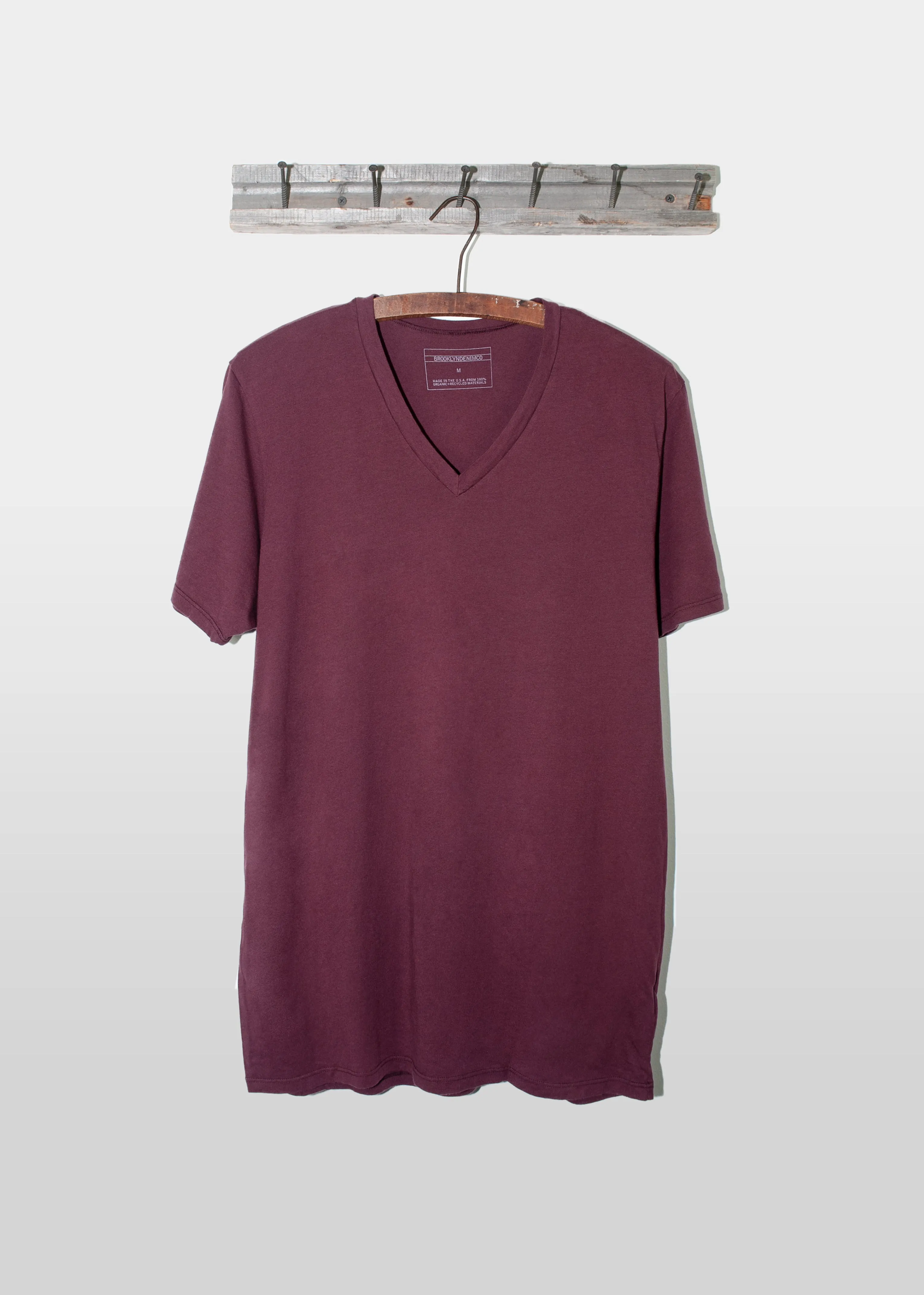Brooklyn Denim Co. Organic Cotton V-Neck Tee - Barbera