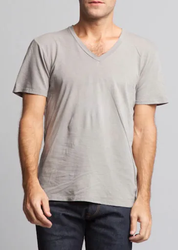 Brooklyn Denim Co. Organic Cotton V-Neck Tee - Barbera