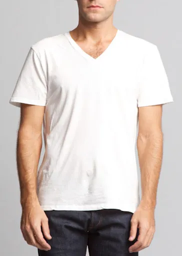 Brooklyn Denim Co. Organic Cotton V-Neck Tee - Barbera