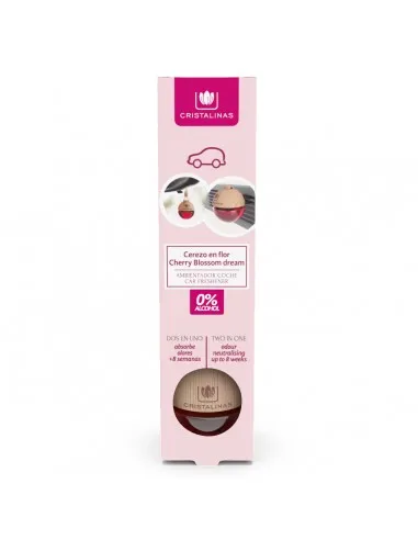 Cristalinas | Pet Odour Eliminating Car Air Freshener - Cherry Blossom