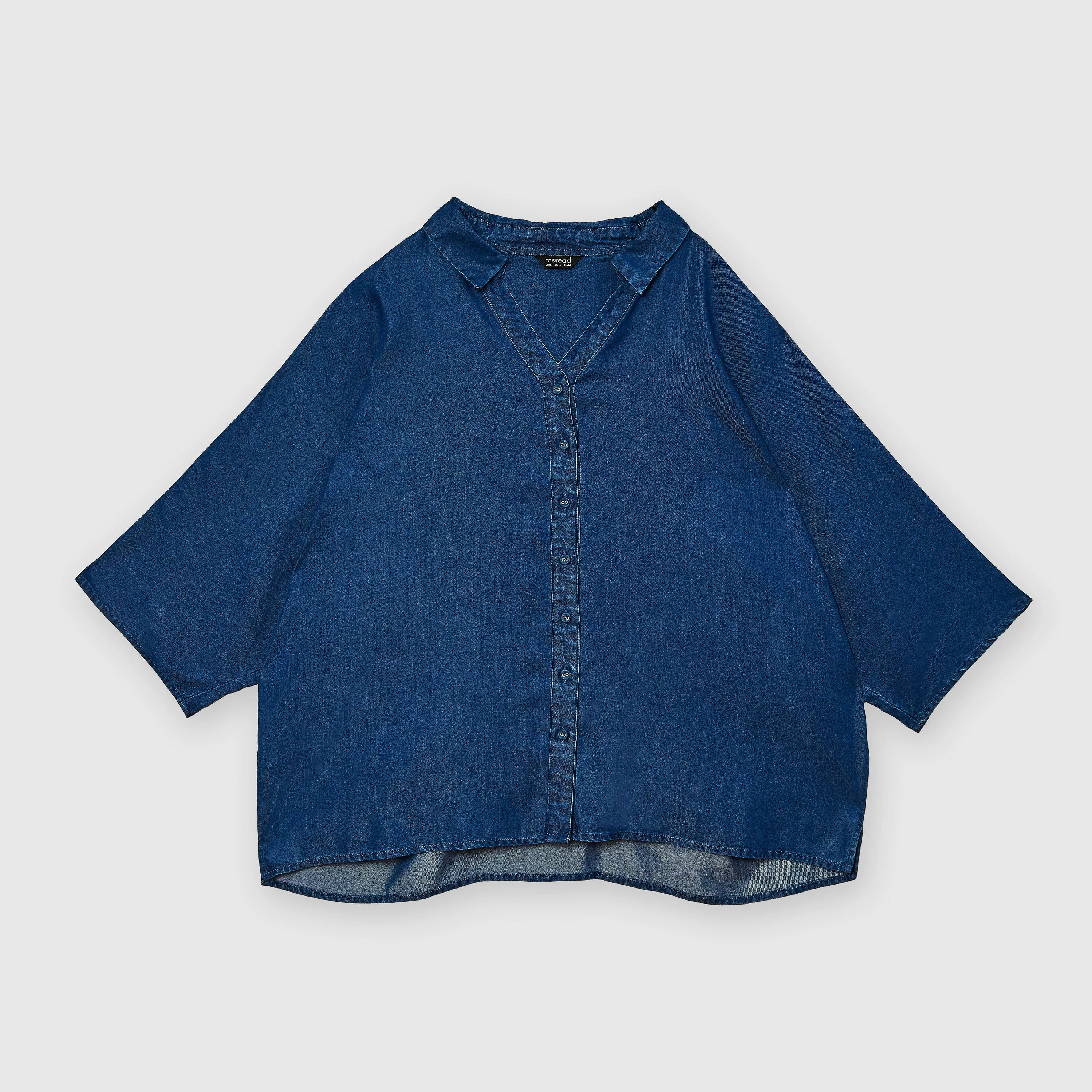 Denim Dolman Sleeve Shirt