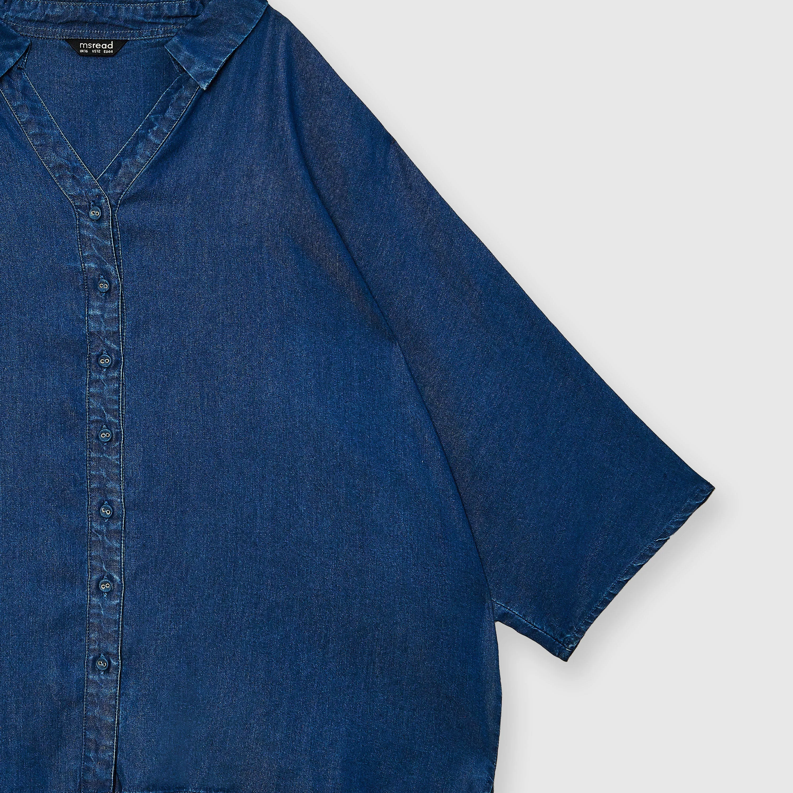 Denim Dolman Sleeve Shirt
