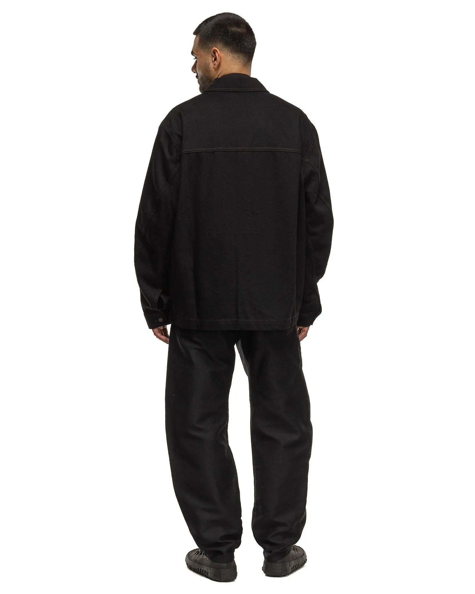 Denim Shirt With Snaps Black