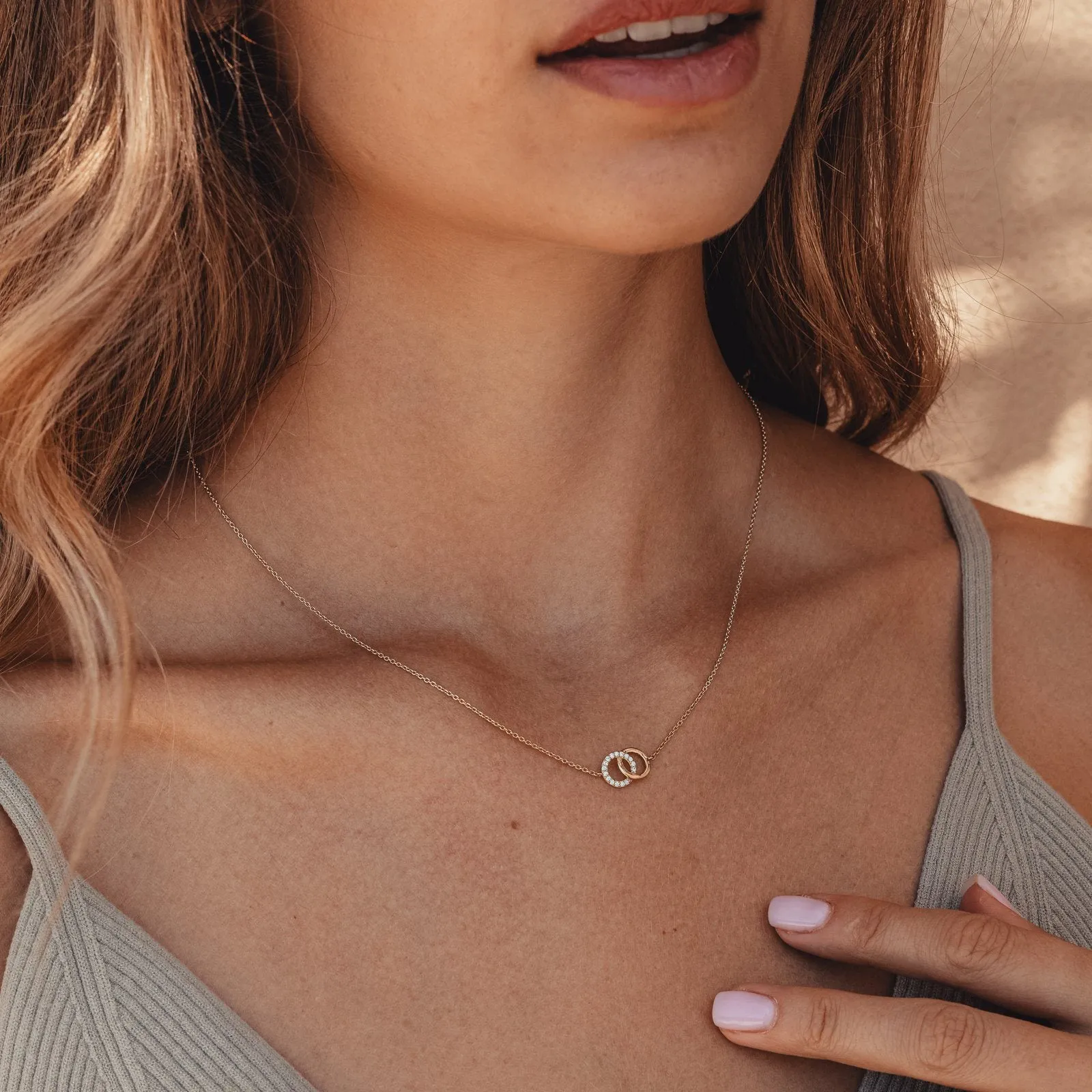 Eternity Necklace - 14K White Gold