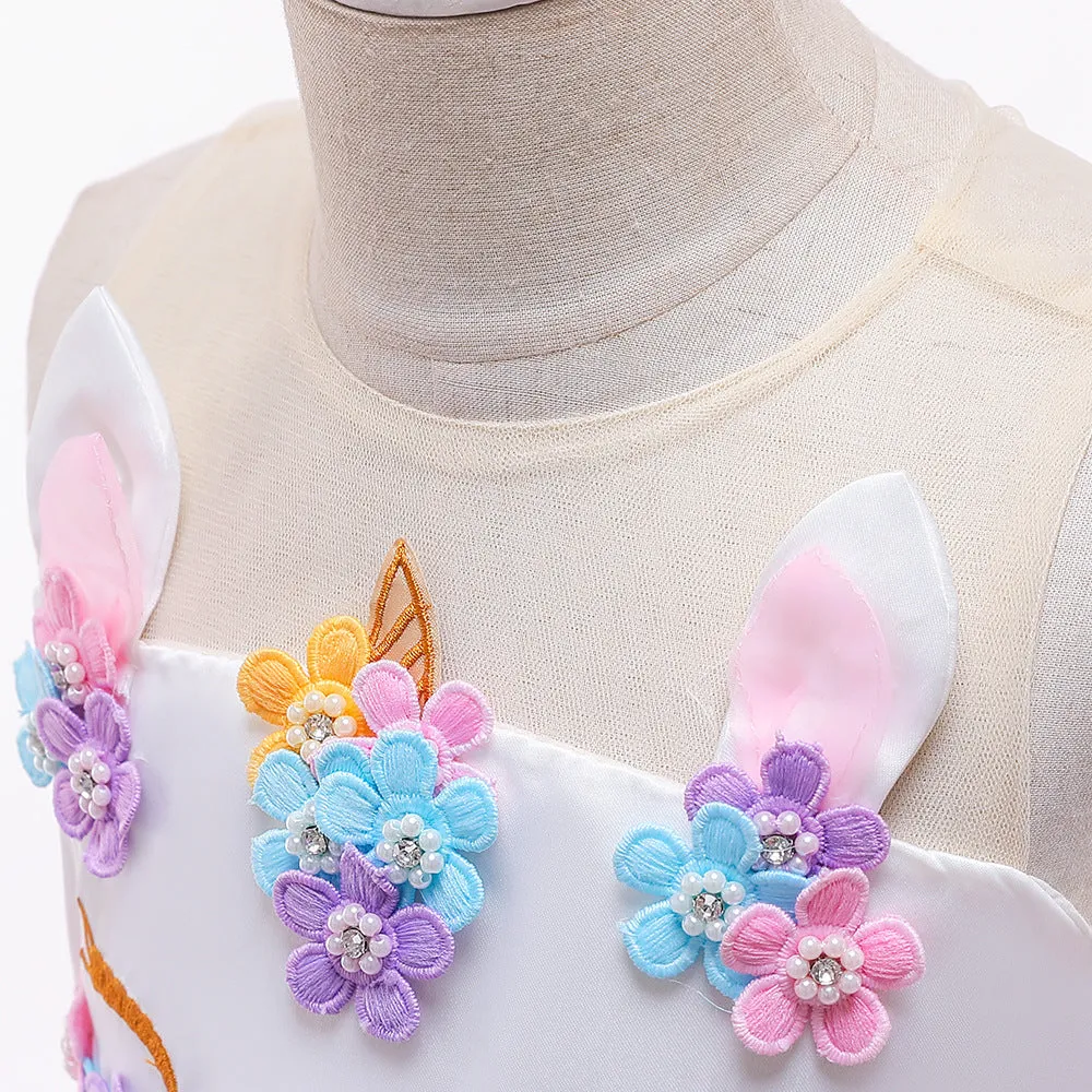 Fancydresswale Unicorn Blue dress for Girls