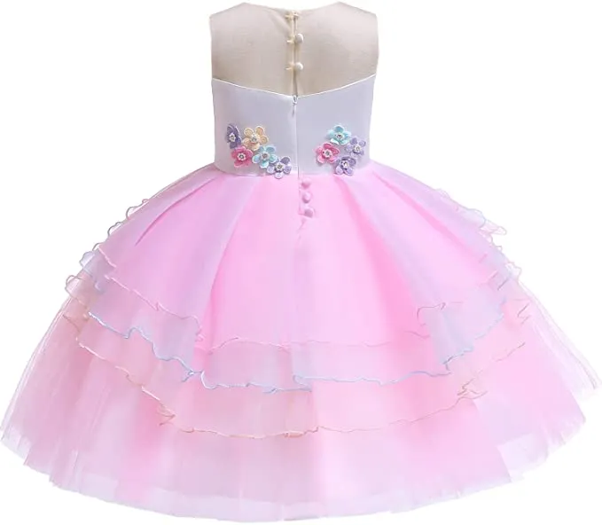 Fancydresswale Unicorn Pink dress for Girls with Accessories