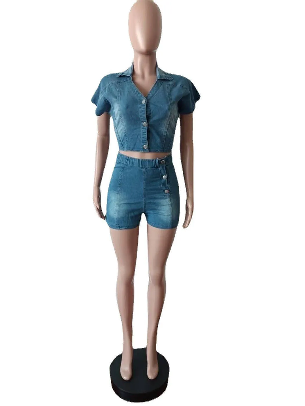 Fashion short sleeved jumpsuit AY2795