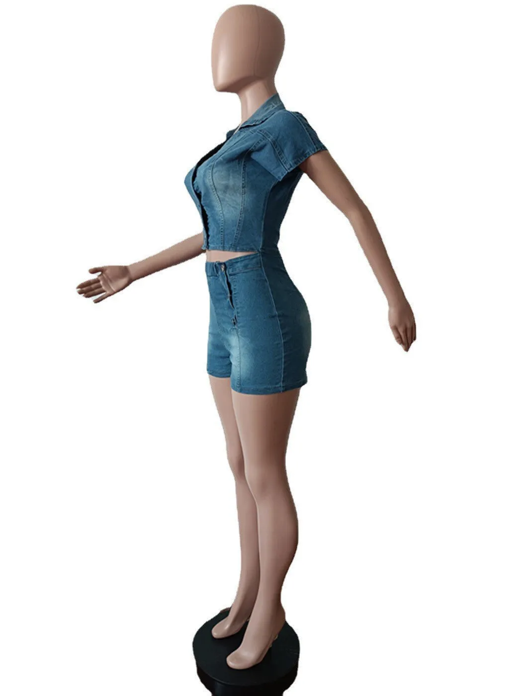 Fashion short sleeved jumpsuit AY2795