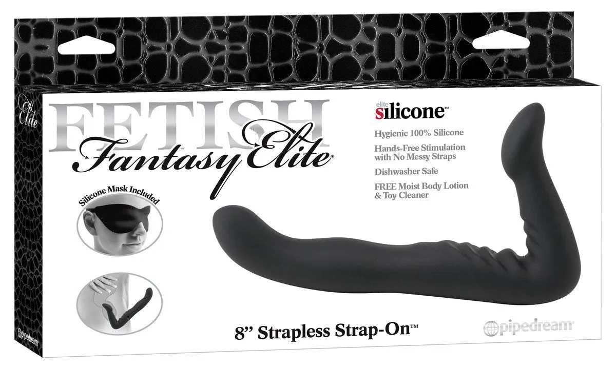 Fetish Fantasy Elite - Strapless Strap-On Black 8 in.