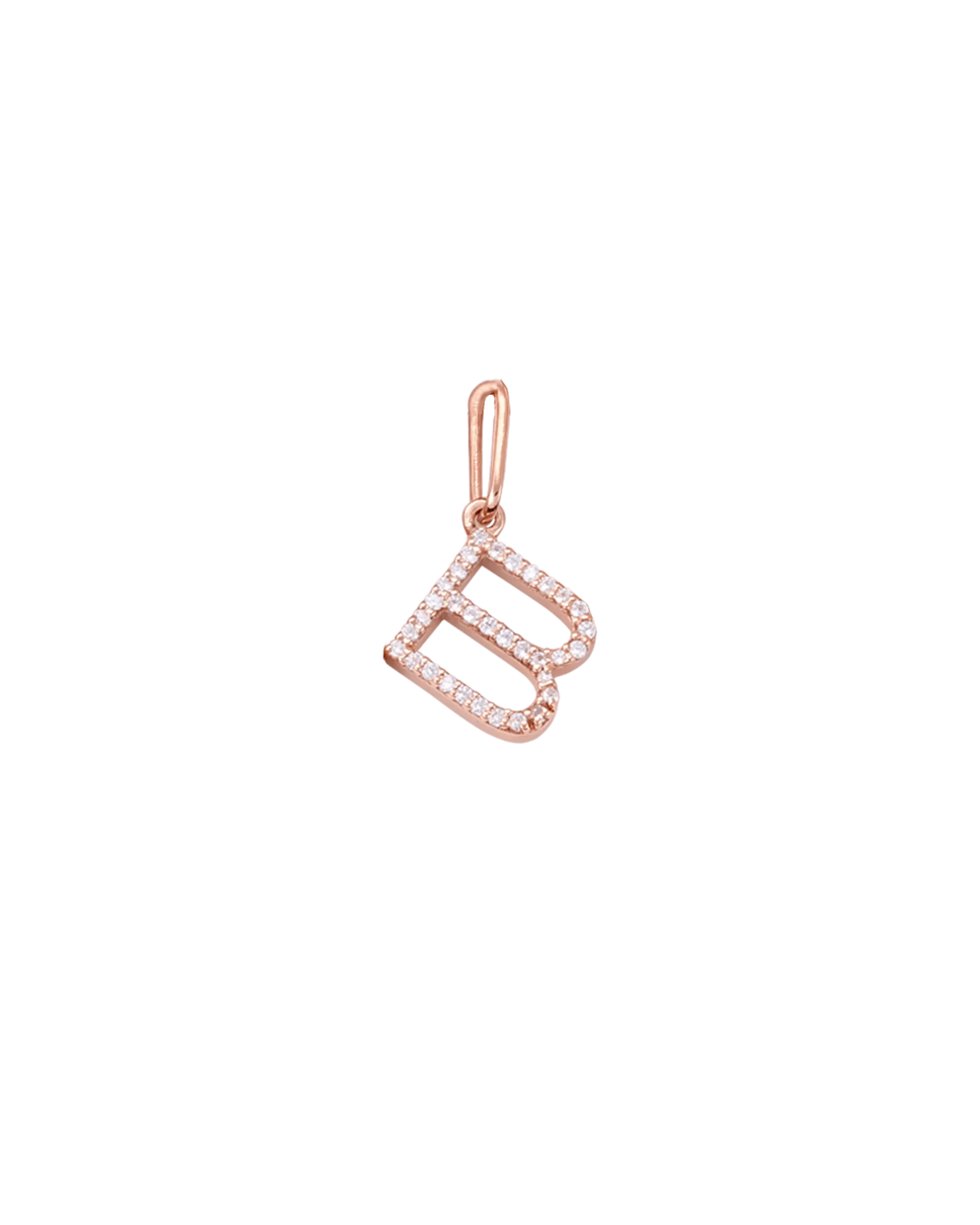 Frosted Charm - 14K Rose Gold