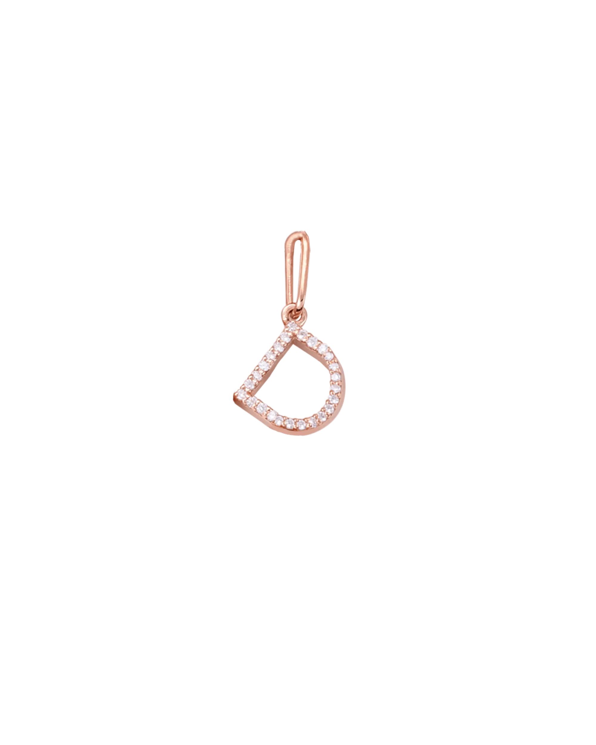 Frosted Charm - 14K Rose Gold
