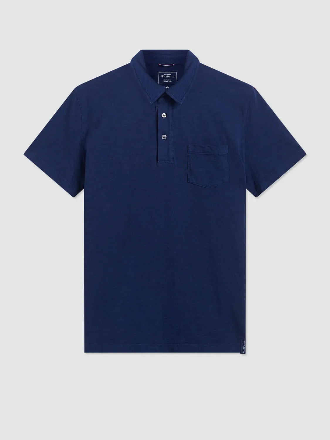 Garment Dye Beatnik Polo - Indigo