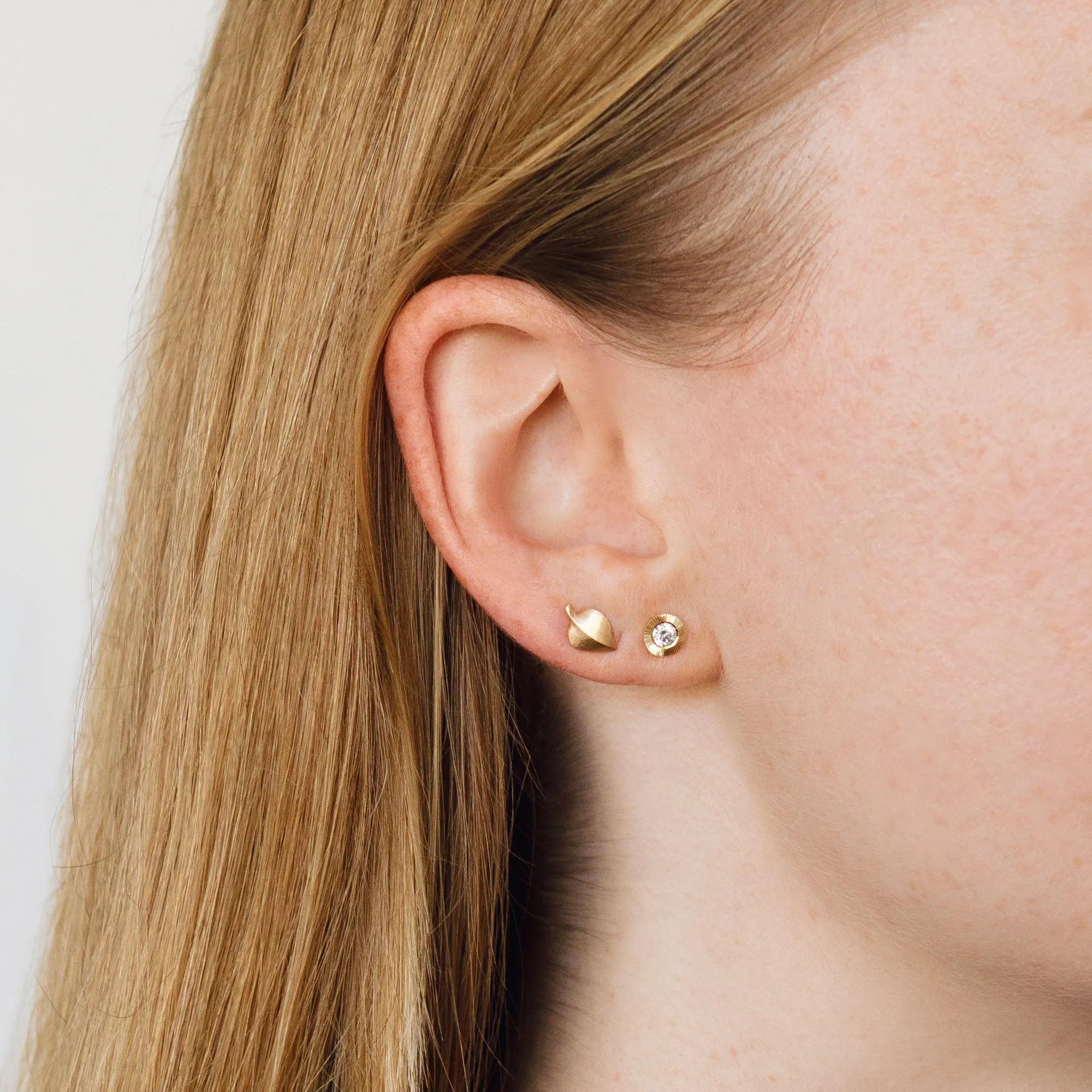 Gold Aspen Stud Earrings