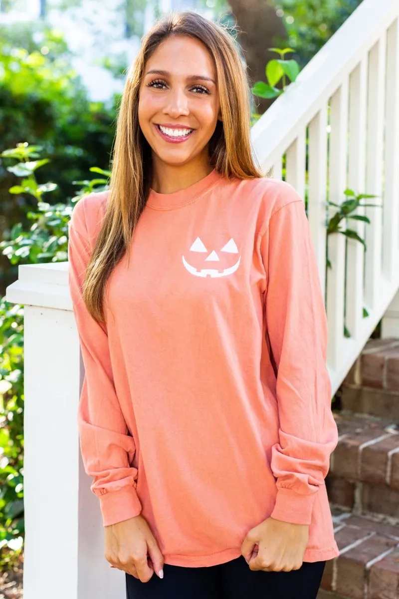 Jack-O'-Lantern Comfort Colors Long Sleeve T-Shirt