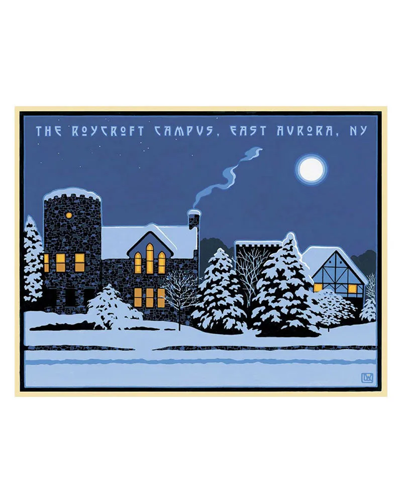 Laura Wilder The Roycroft Campus Framed Matted Signed Lithograph Print