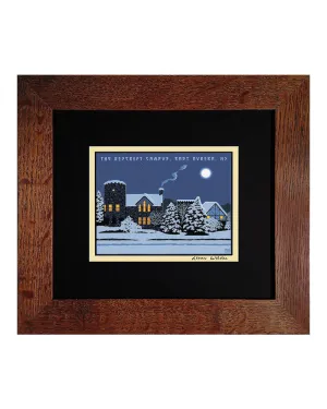 Laura Wilder The Roycroft Campus Framed Matted Signed Lithograph Print