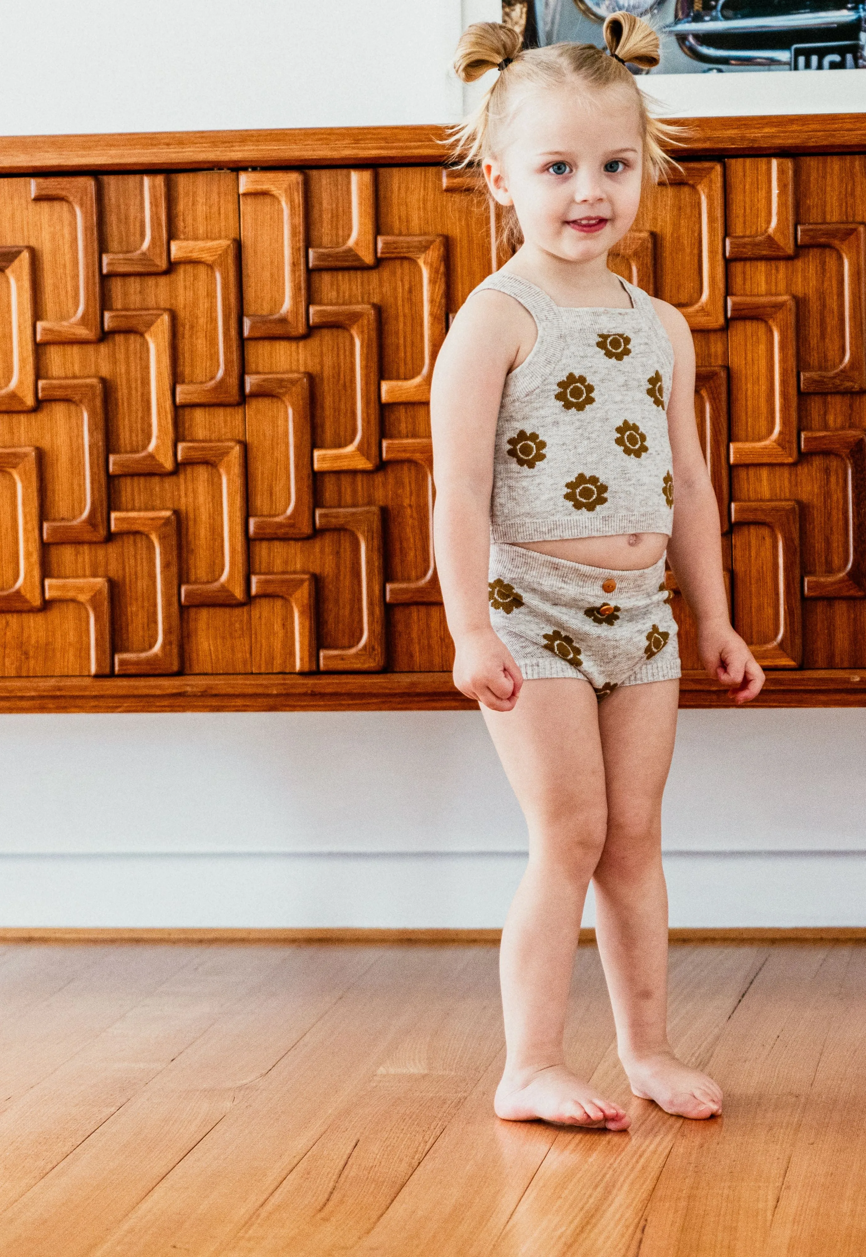 Pansy Top- Mocha & Marle