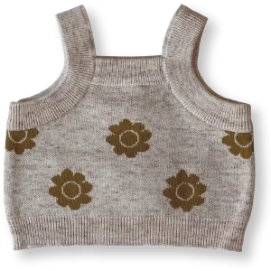 Pansy Top- Mocha & Marle