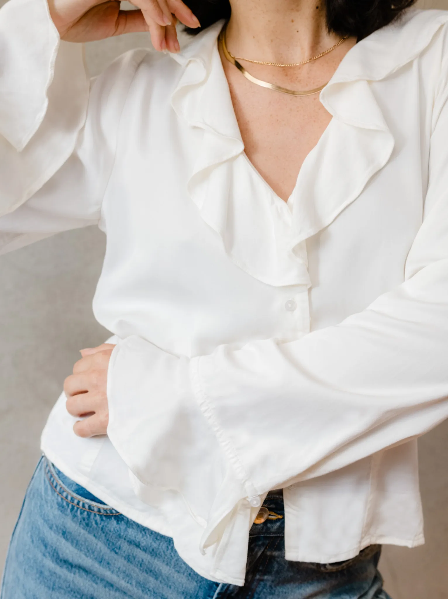 Quincy Ruffle Blouse