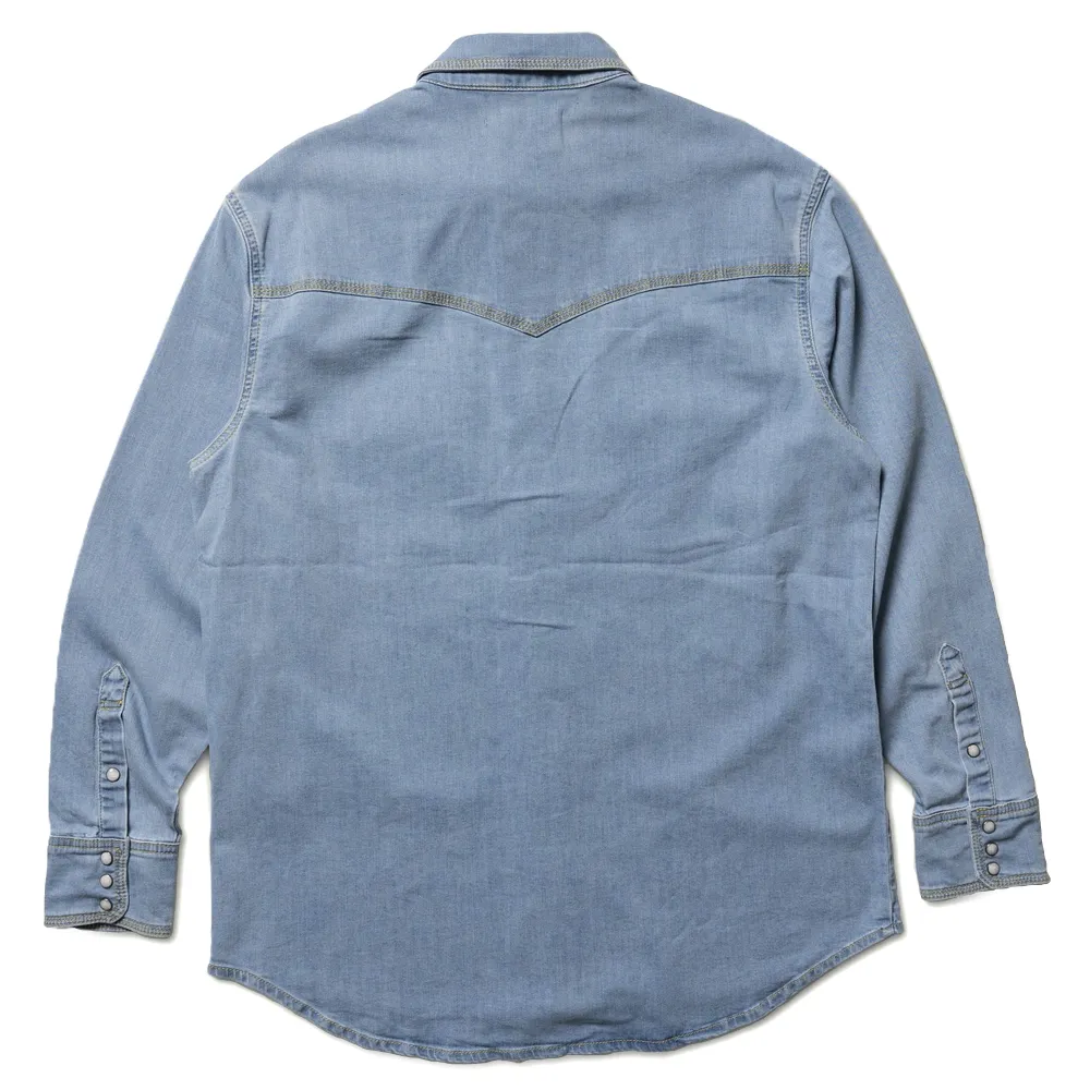 Schaefer Classic Western Denim Snap Shirt-Light