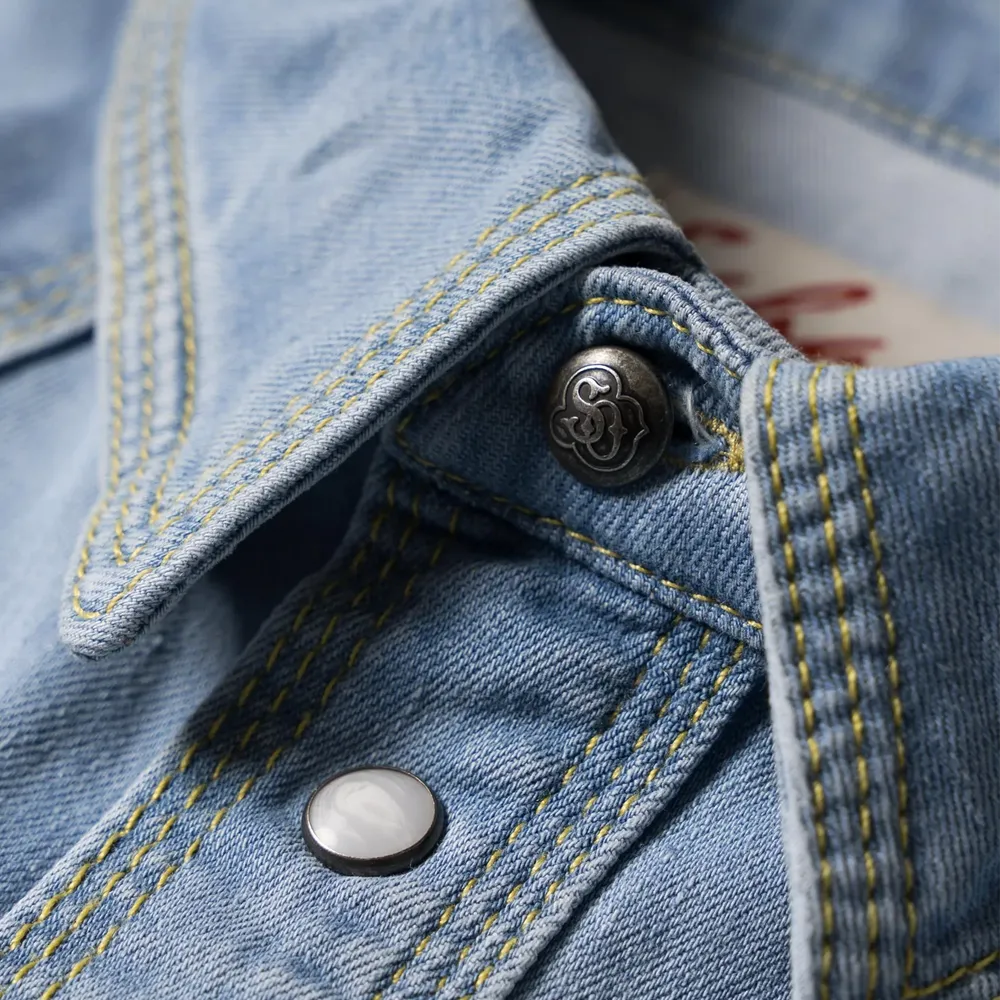 Schaefer Classic Western Denim Snap Shirt-Light