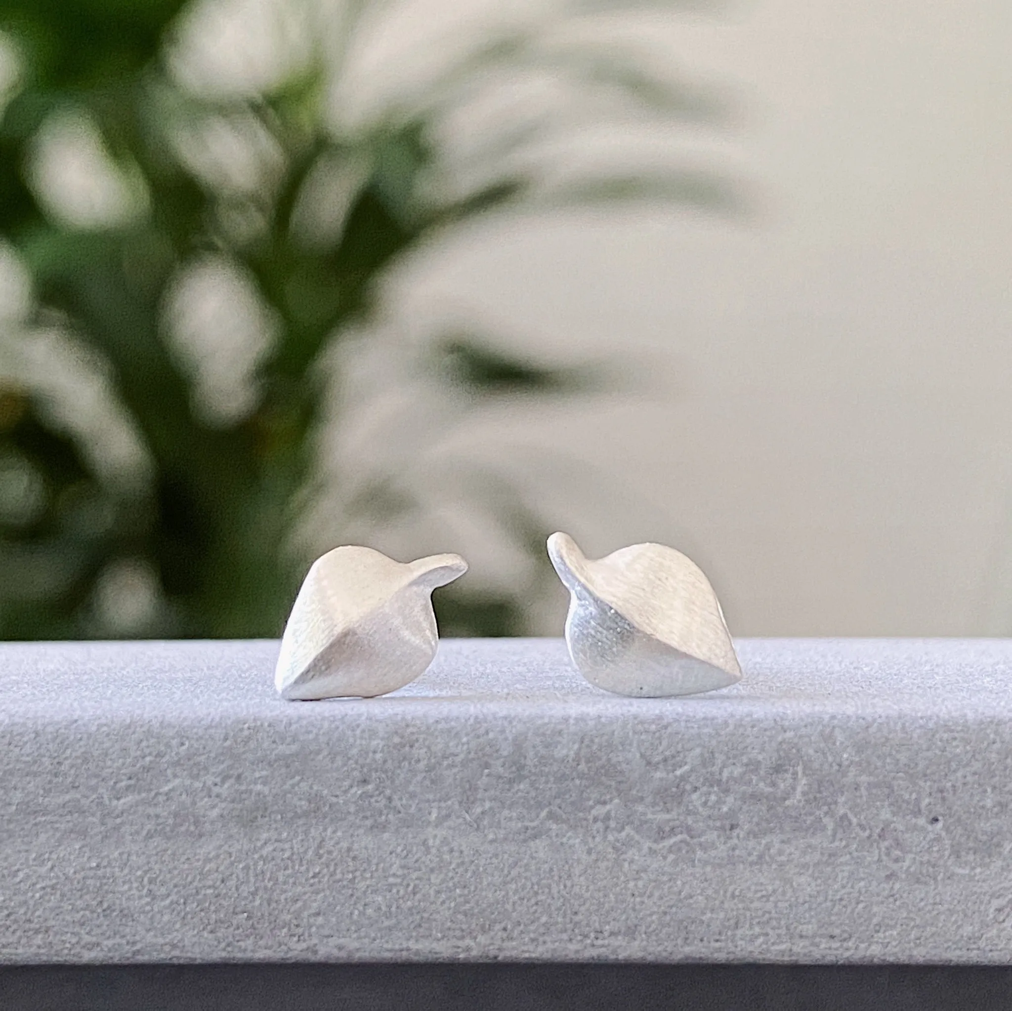 Silver Aspen Stud Earrings