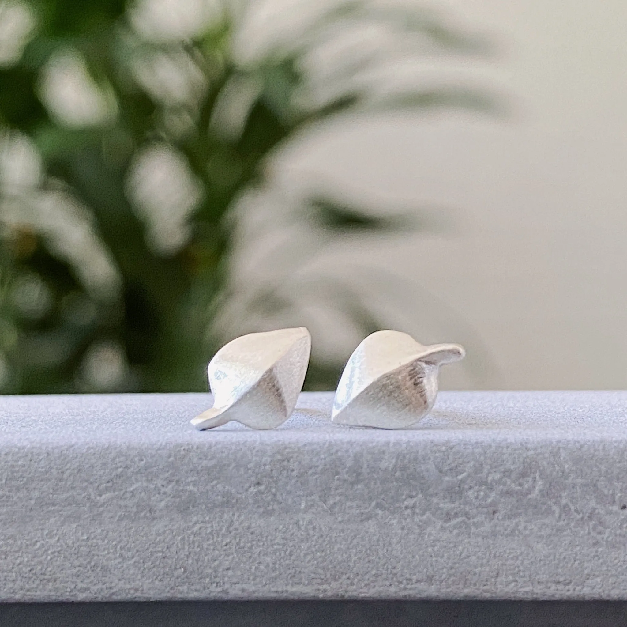 Silver Aspen Stud Earrings