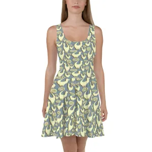 Snooty Cats scatter designer Skater Dress by John A. Conroy