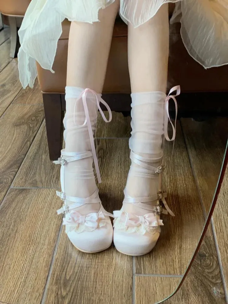 TAVIMART  -  Lolita Shoes Cute Sweet Girl Student Campus Tea Party Single Shoes Cos Loli Kawaii Japanese Casual Shoes