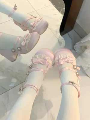 TAVIMART  -  Lolita Shoes Cute Sweet Girl Student Campus Tea Party Single Shoes Cos Loli Kawaii Japanese Casual Shoes